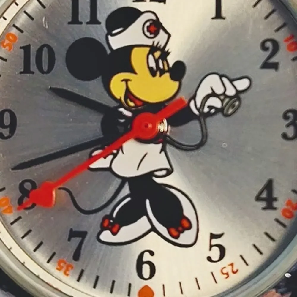 Disney Nurse Minnie Mouse White Watch – Silver Face